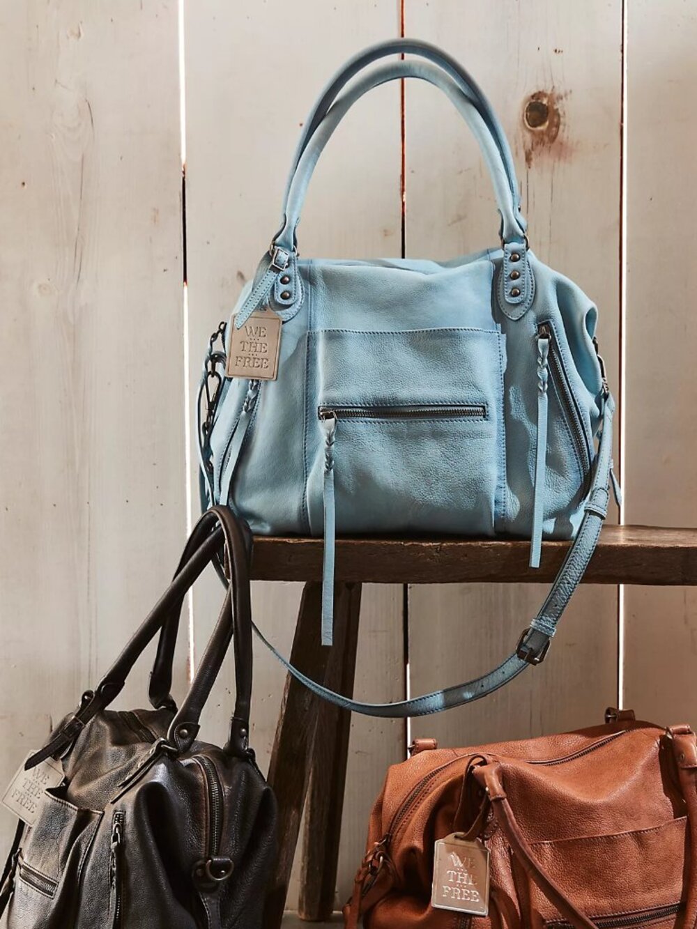 FREE PEOPLE We The Free Baby Emerson Tote Bag In Washed Sail NWT 🔥